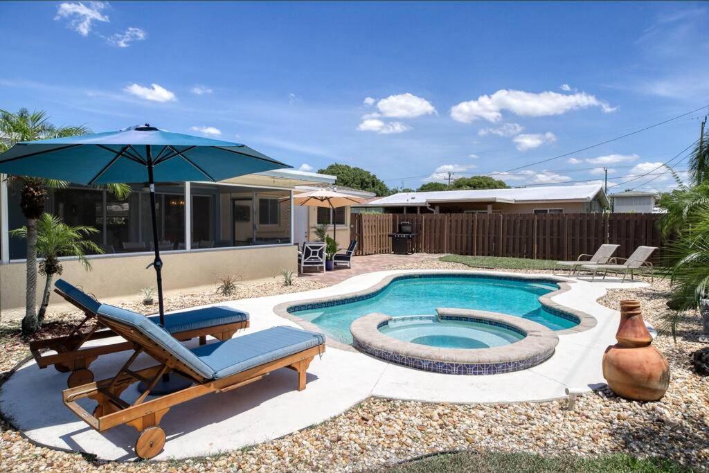 Paradise 4 Min To The Beach With Private Heated Pool 迪尔菲尔德海滩 外观 照片