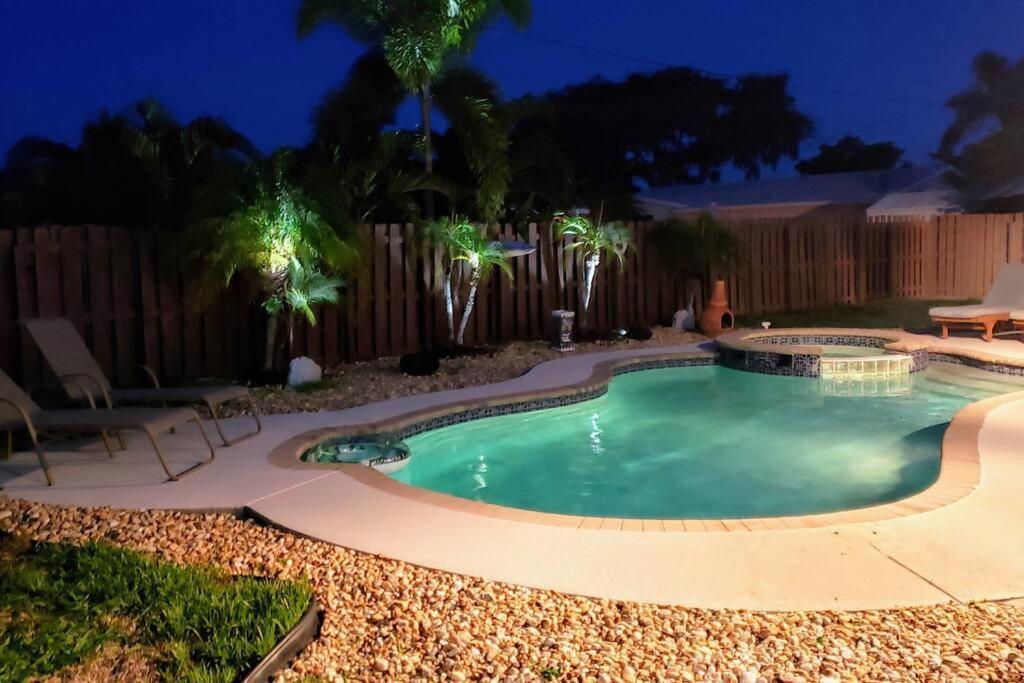 Paradise 4 Min To The Beach With Private Heated Pool 迪尔菲尔德海滩 外观 照片